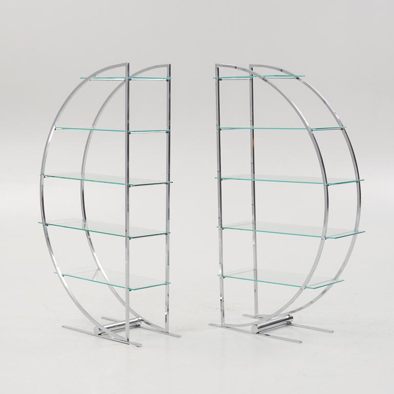 Bokhyllor, 2 st, Art Déco-stil, 1980-tal.