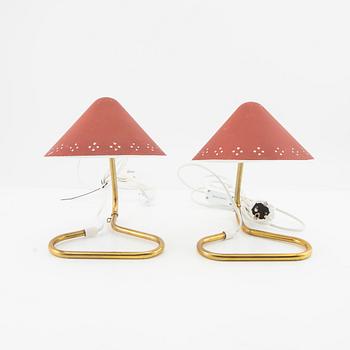 Eric Wärnå, vägglampor/bordslampor ett par modellnr B263, 1950-tal.