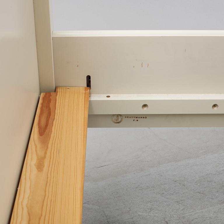 A 'Skattmansö' four poster bed, Ikea, 1990's.