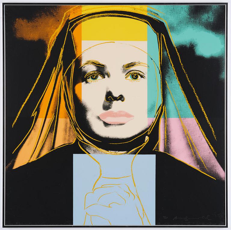 Andy Warhol, "The Nun", from: "Three portraits of Ingrid Bergman".