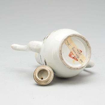 TEKANNA, porslin. Dao guang, Kina. 1800-tal.