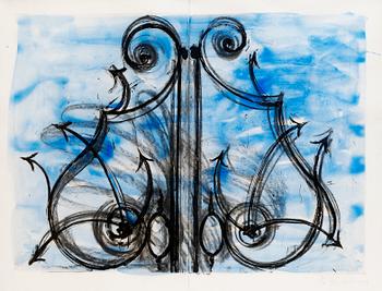 447. Jim Dine, "Blue detail from the Crommelynck gate".