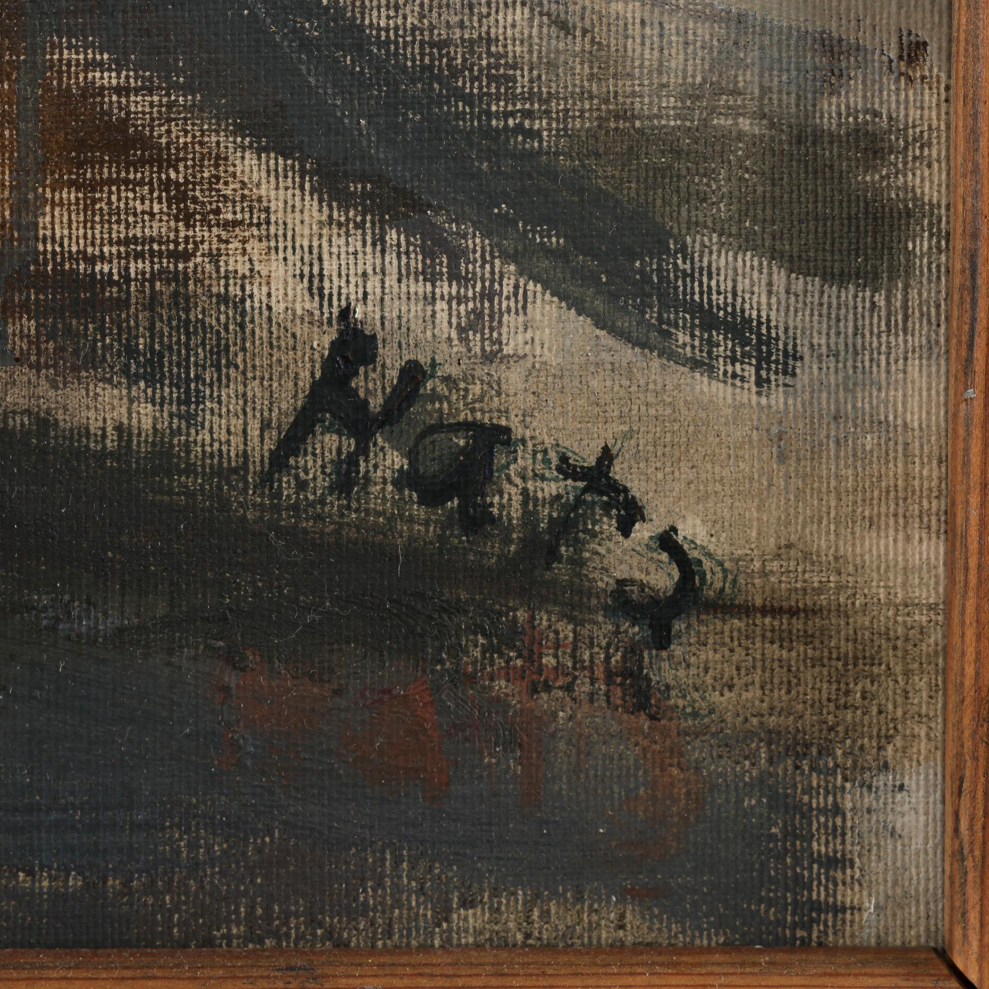 FELIX HATZ, olja på duk, sign.