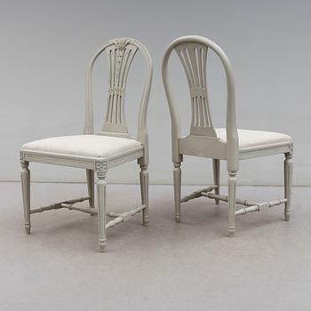 STOLAR, 8 st, gustaviansk stil, 1900-talets andra hälft.