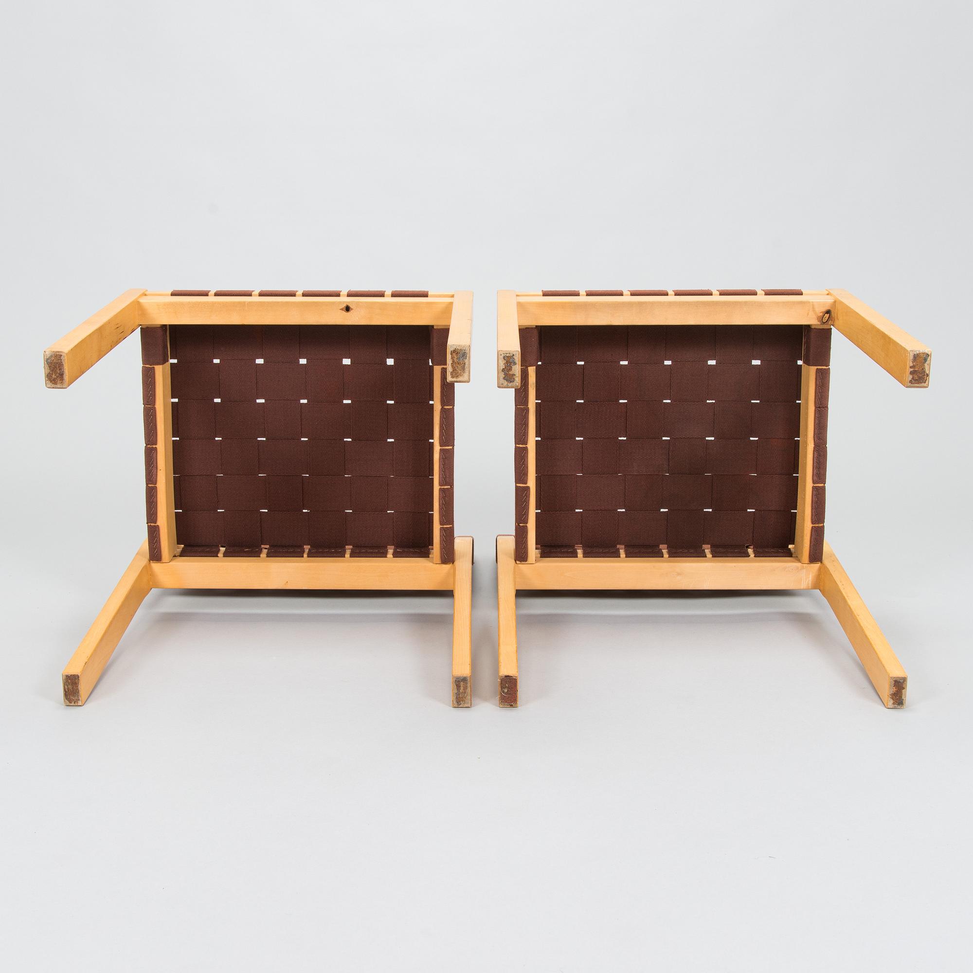 Alvar Aalto, a set of 8 chairs, model 611, Artek, Finland, late 20th century.