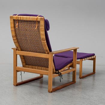 BØRGE MOGENSEN,  "Highback Easy Chair"/"Släden", model 2254, Fredericia Stolefabrik, Denmark.