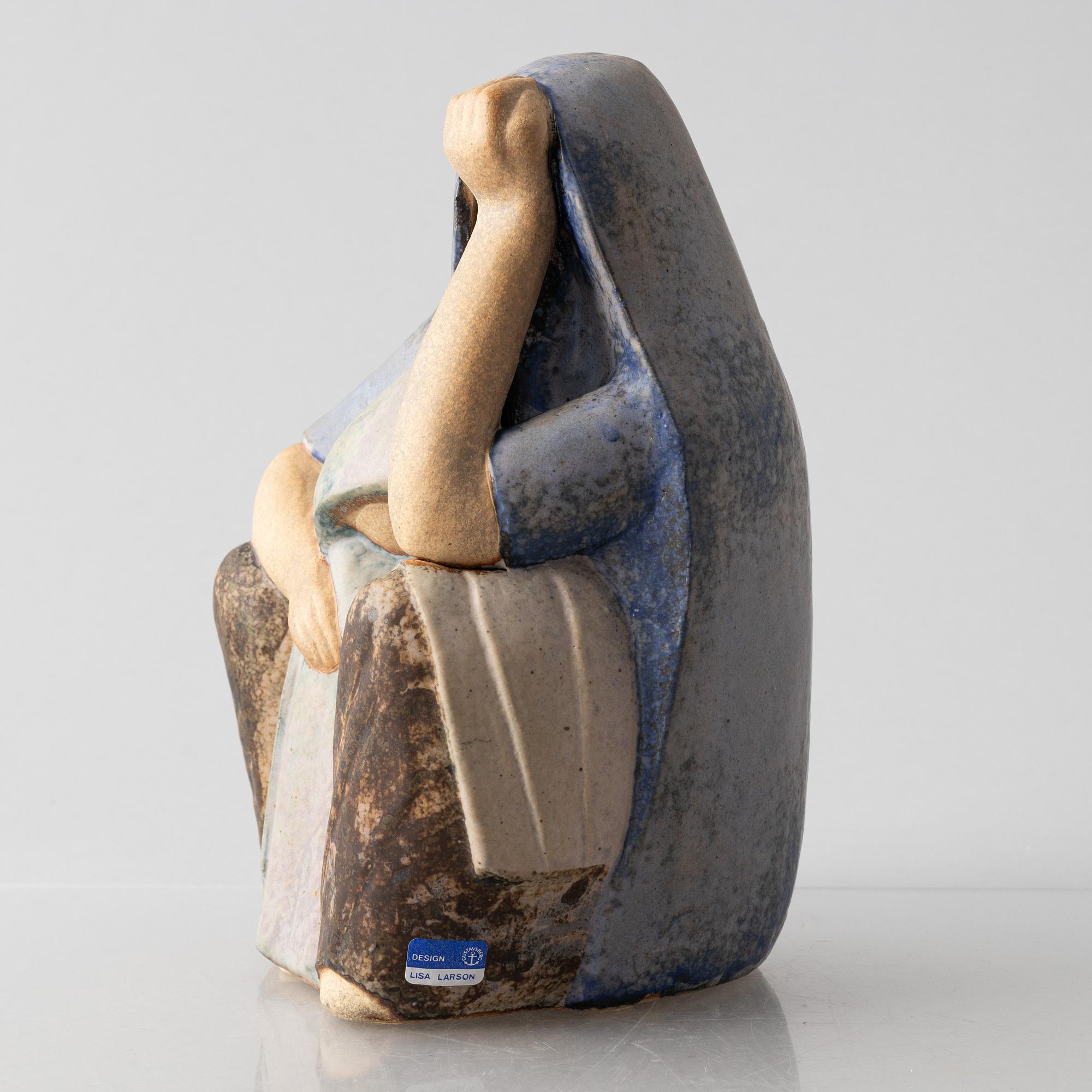 Lisa Larson, figuriner, 2 st, stengods, bl.a. "Arabkvinna", Gustavsbergs studio.