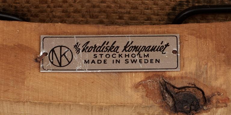 KARMSTOLAR, ett par, "563-037", Bengt Ruda för Nordiska Kompaniets "Triva"-serie, 1950-tal.