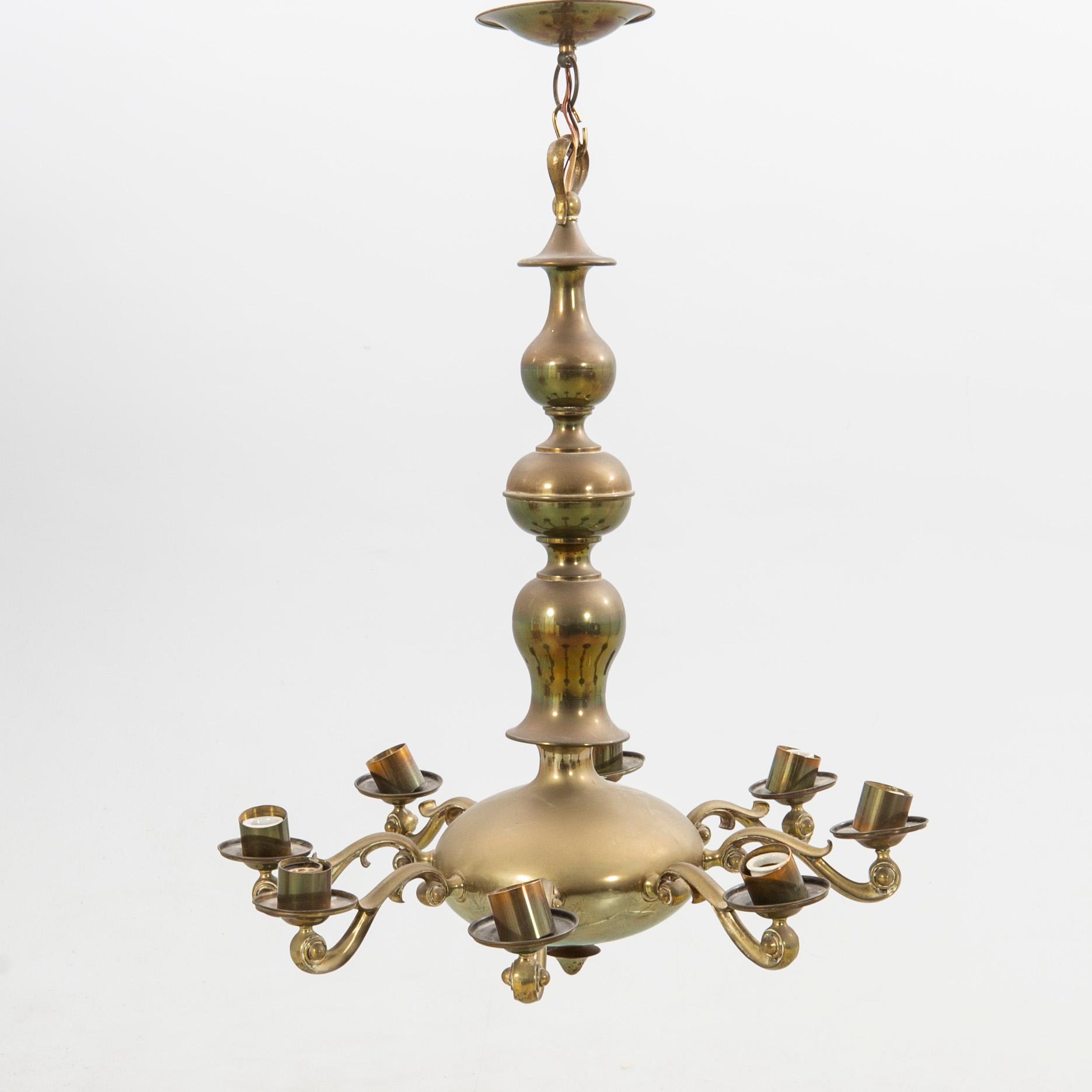 Taklampa Barock-stil 1940-tal.