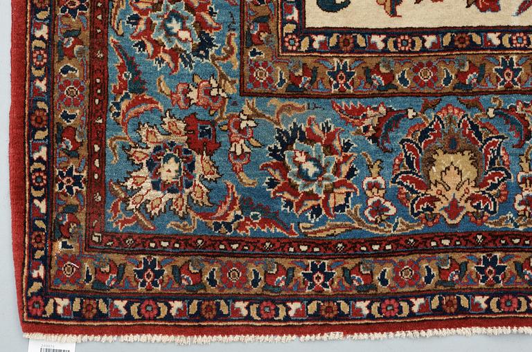 SEMI-ANTIQUE QUM PART SILK.