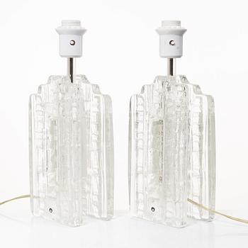 Table lamps, a pair, Pukeberg.