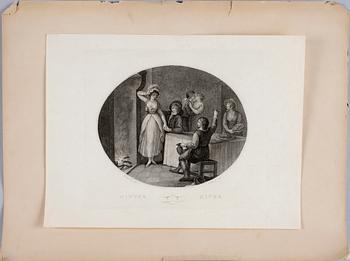 ETSNINGAR, 4 st, 1800-tal.