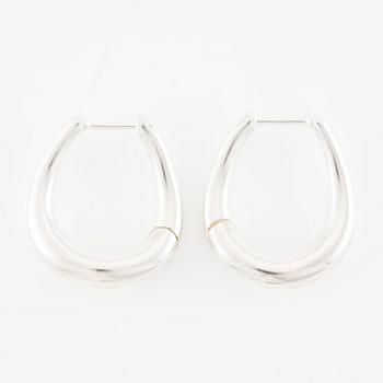 A pair of earrings, sterling silver, by Georg Jensen.