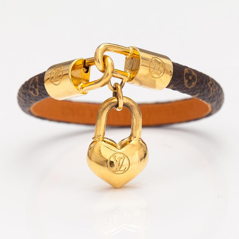 Louis Vuitton, "Crazy in lock" armband. Märkt Louis Vuitton Made in Spain.