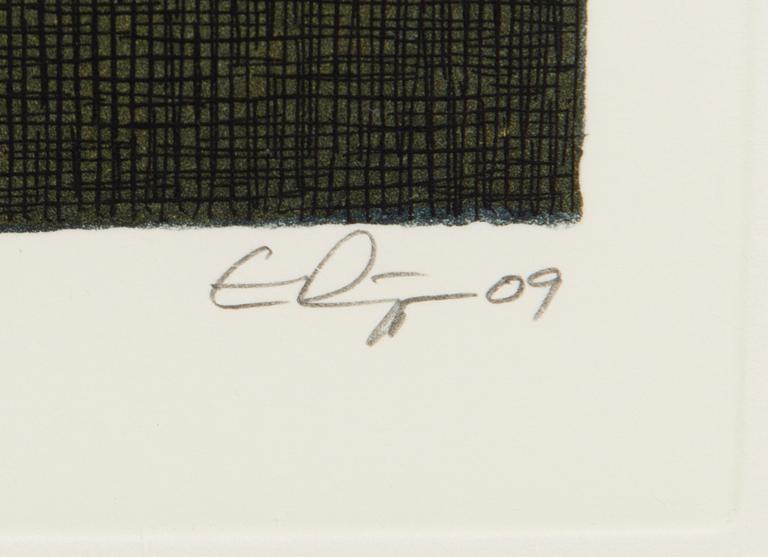 ESA RIIPPA, etsaus ja akvatinta, signeerattu ja päivätty 09, numeroitu 58/100.