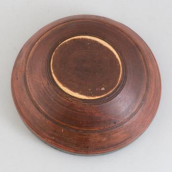 SKÅL, allmoge, trä, märkt ONS och daterad 1820.