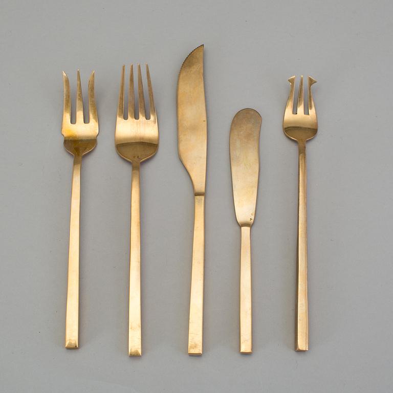 BESTICK, 67 stycken, mässing, 1900-talets andra hälft.