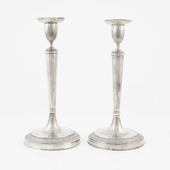 Ljusstakar, ett par, av Filippo della Miglia, Rom 1811-1856.