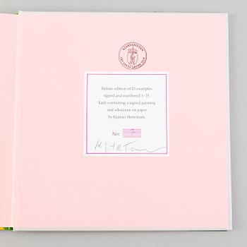 Kjartan Slettemark, screentryck med gouache, signerad Kjartan.