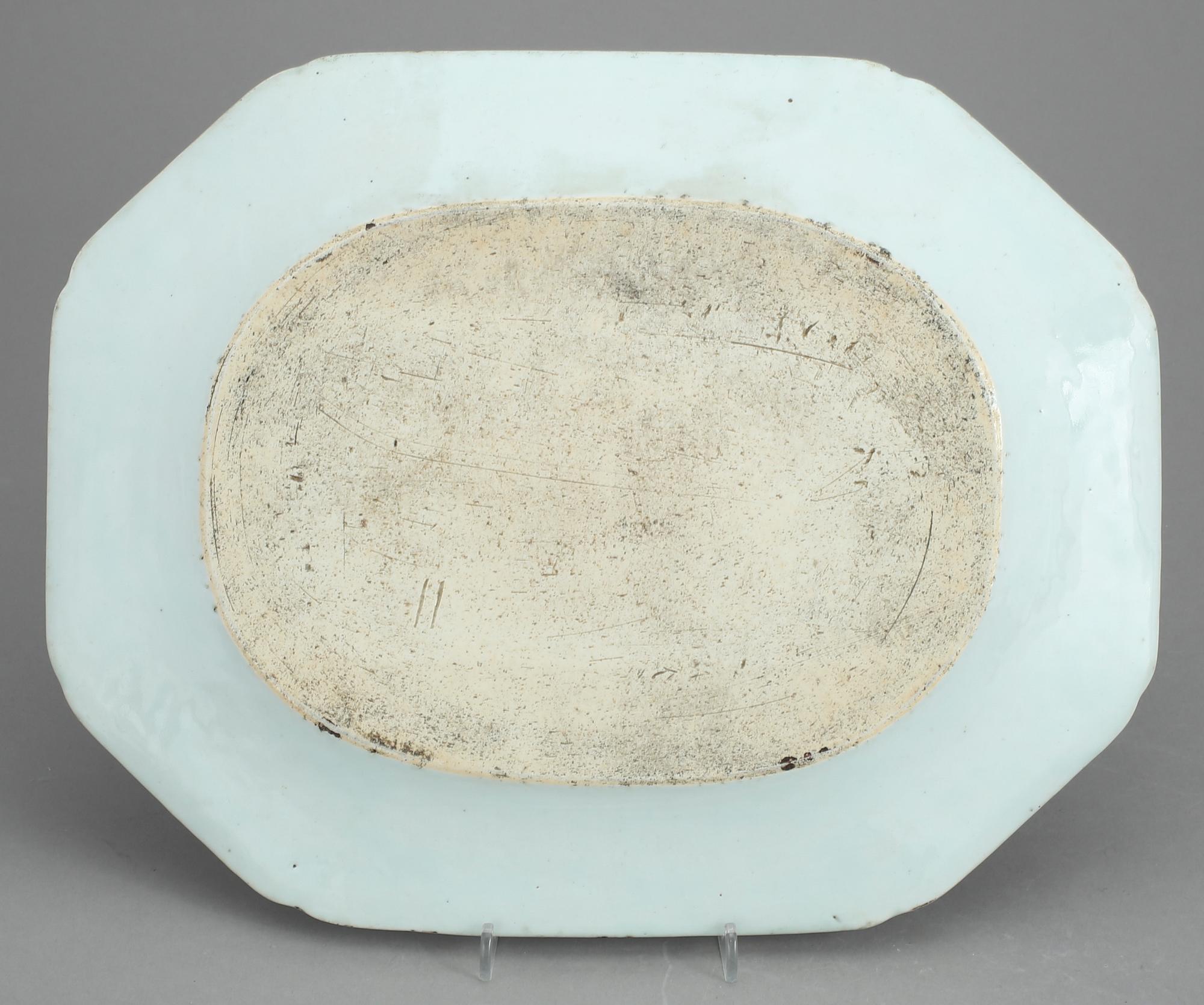 STEKFAT, 2 st, porslin. Kina 1800-tal.