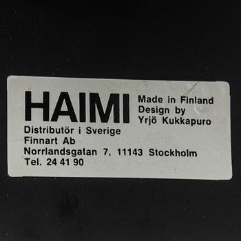 YRJÖ KUKKAPURO, a pair of 'Junior' armchairs, Haimi 1960's.