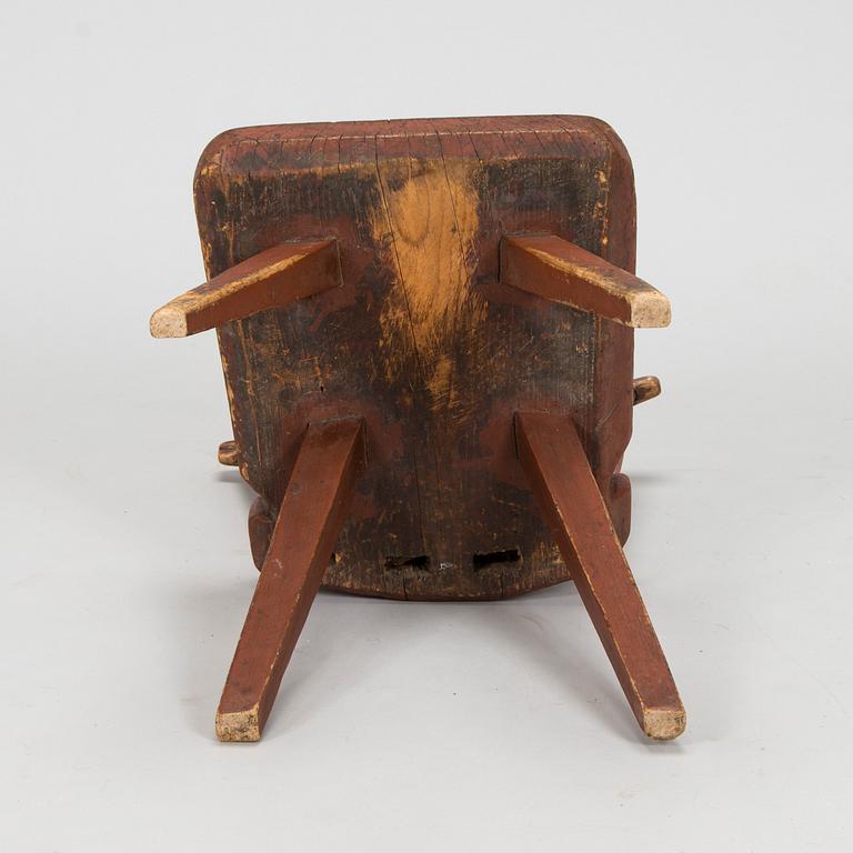 A folk art chair, 18th/19th century.