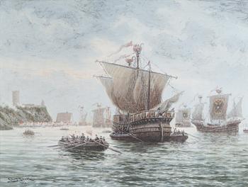 Adolf Bock, Ships at sea.
