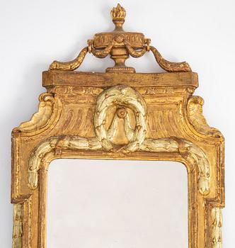 A Gustavian mirror, 1770's.