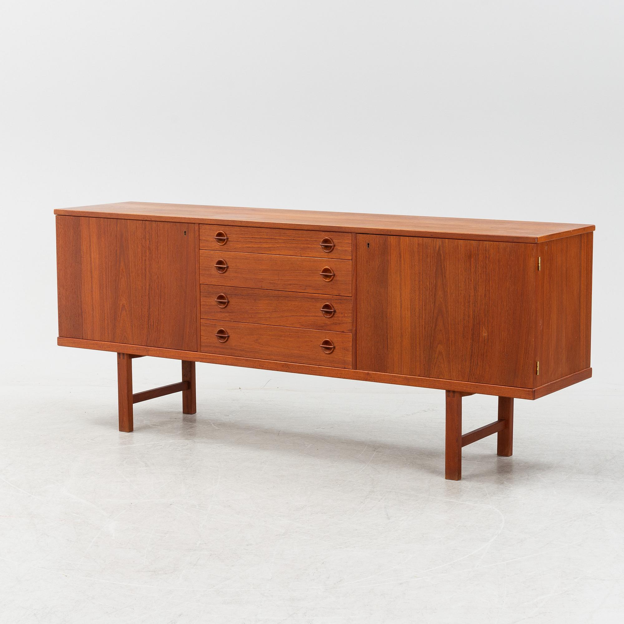 A Swedish teak veneered sideboard, mid 20th Century.