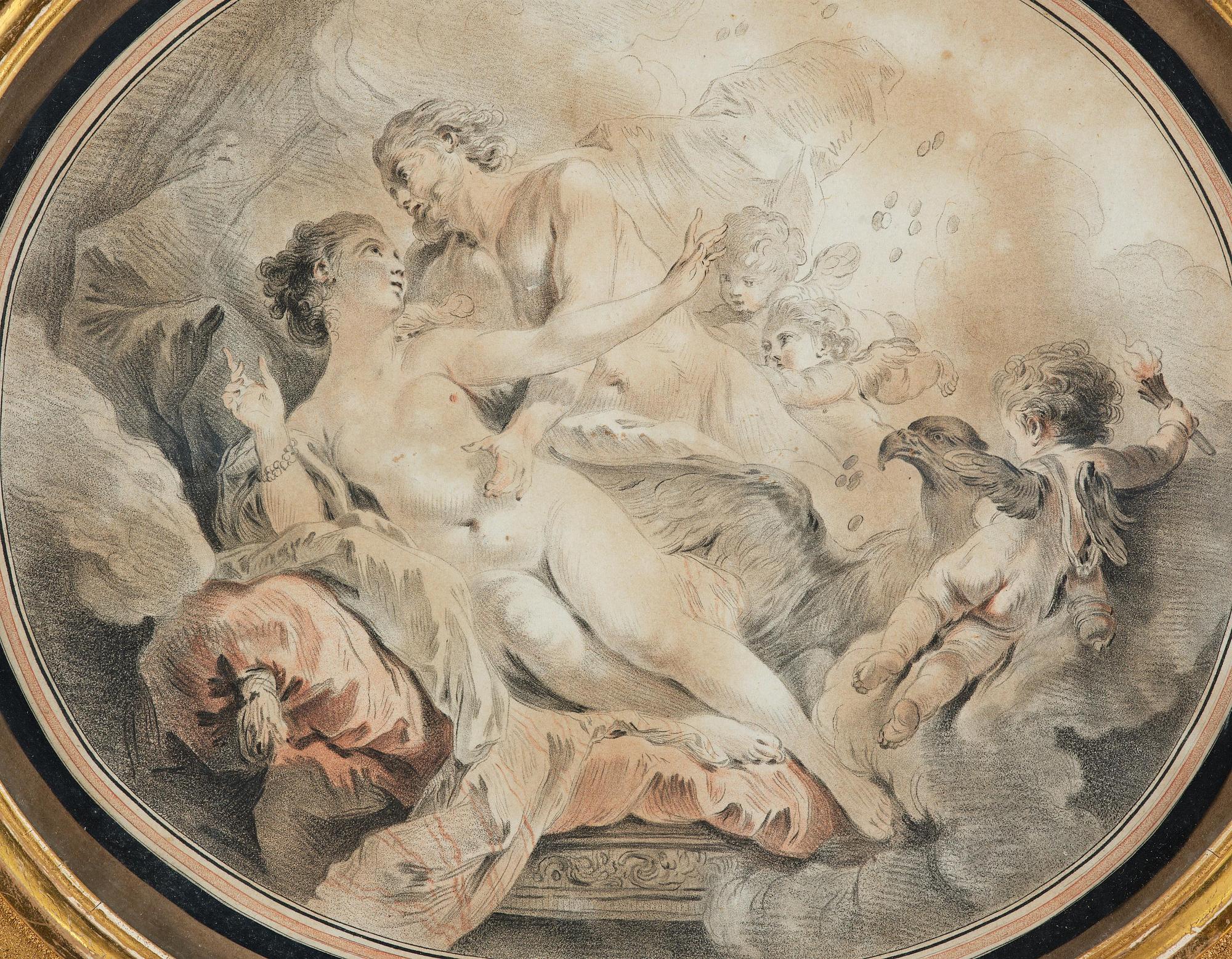 Francois Boucher, circle of/follower of, Love scenes, a pair.