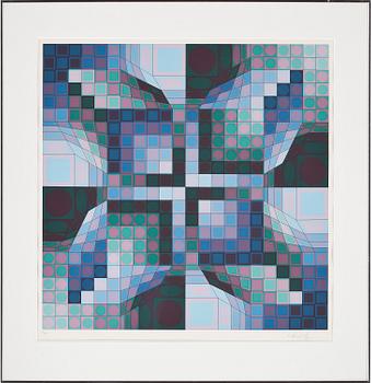 VICTOR VASARELY, litografi, signerad o numrerad XXXIII/XXXV.