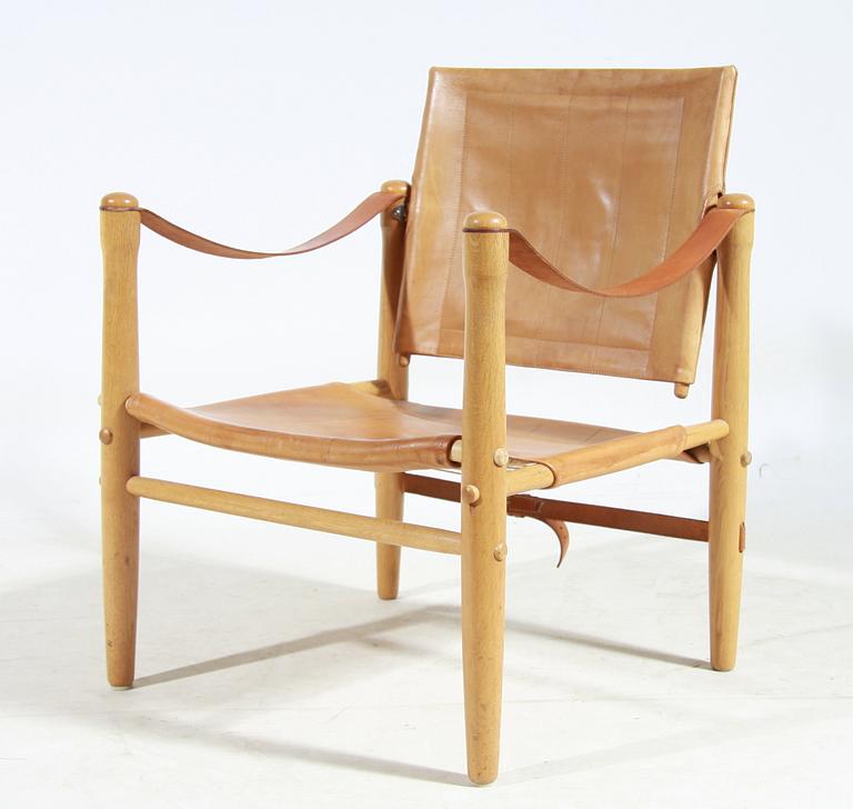 FÅTÖLJ, Safari-modell, inköpt på NK,  1900-talets mitt.