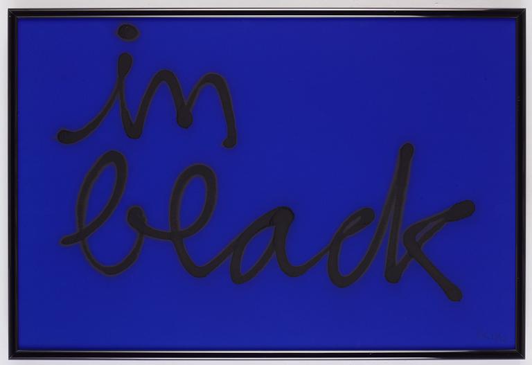 Ben Vautier, "In Black".