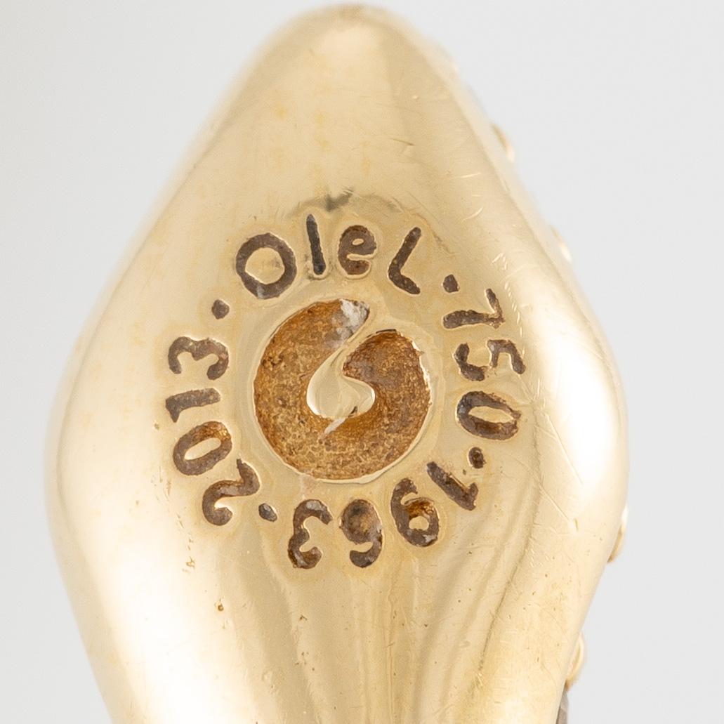 Ole Lynggaard, "Snakes ring" 18K gold with brilliant-cut diamonds.