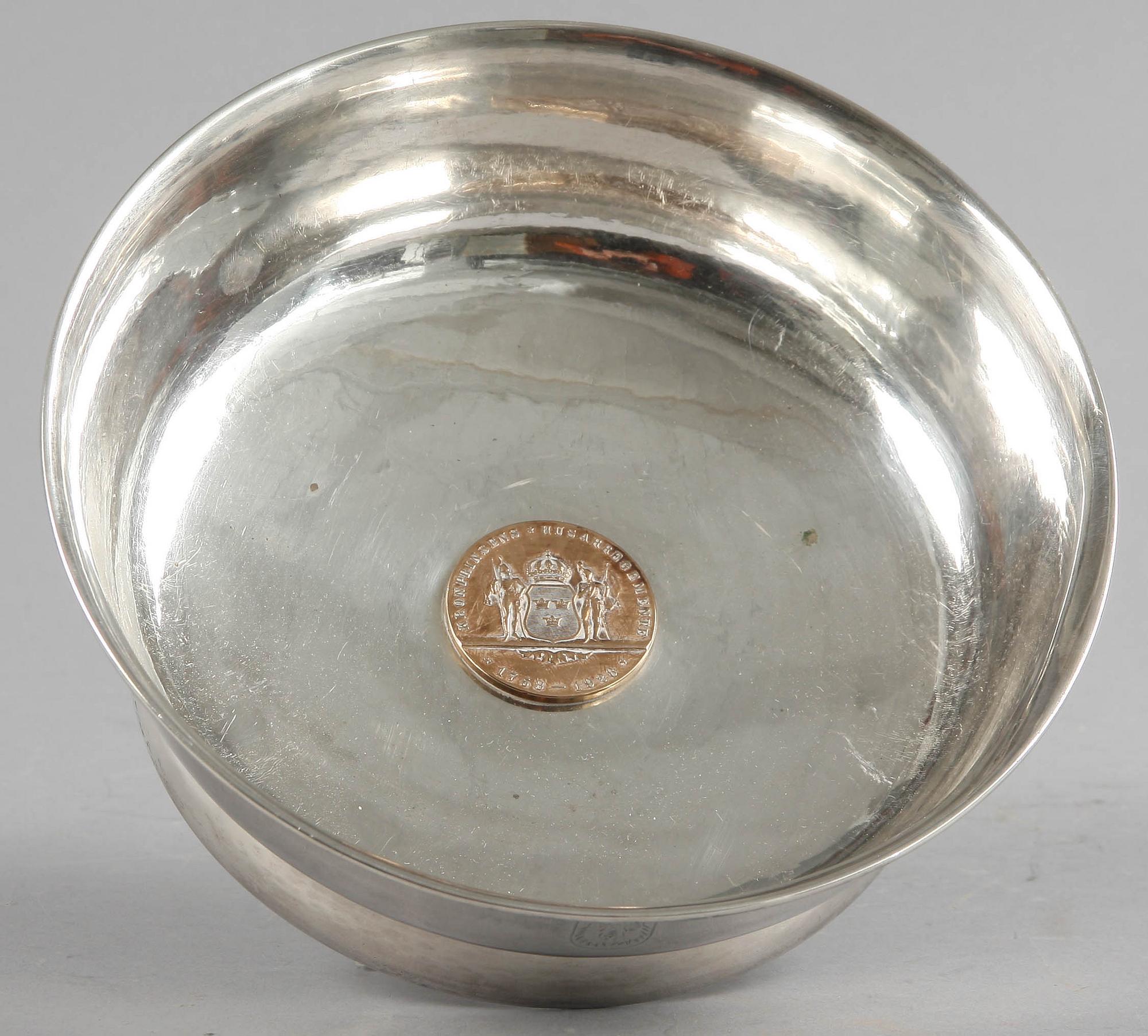 SKÅL, silver. Utl stämplar, 1900-tal. Ca 350 gr.