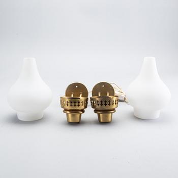 Hans Bergström, wall lamps, a pair, ASEA, mid-20th century.