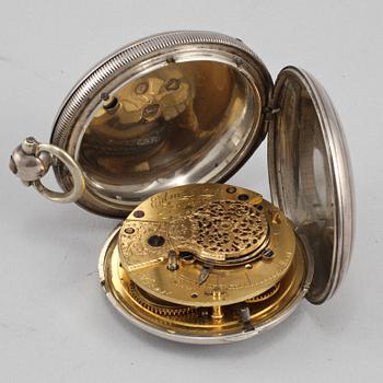 FICKUR, 6 st, delvis silver, 1800/1900-tal.