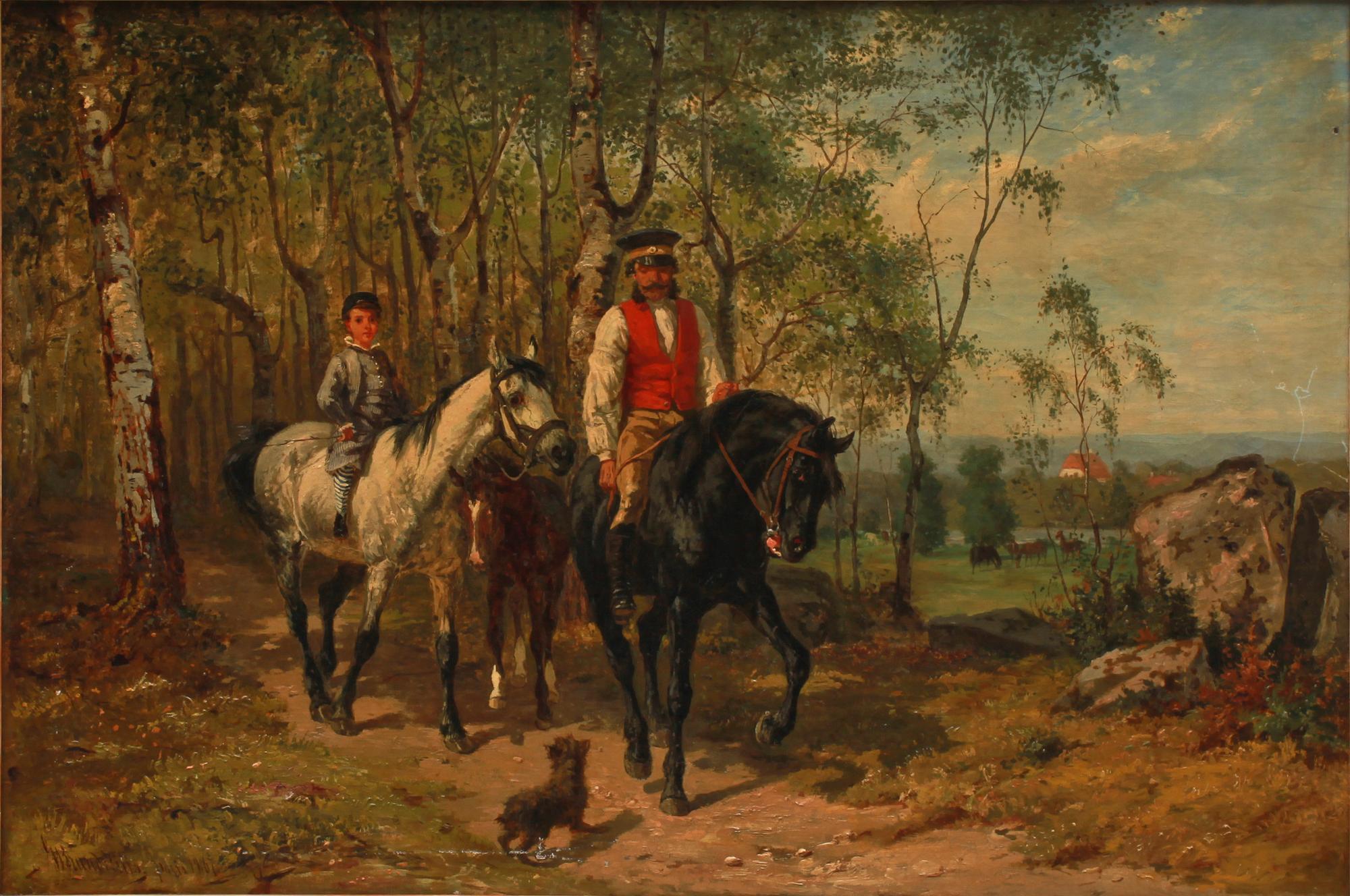 GUSTAF BRANDELIUS, olja på duk, sign och dat Paris 1867.