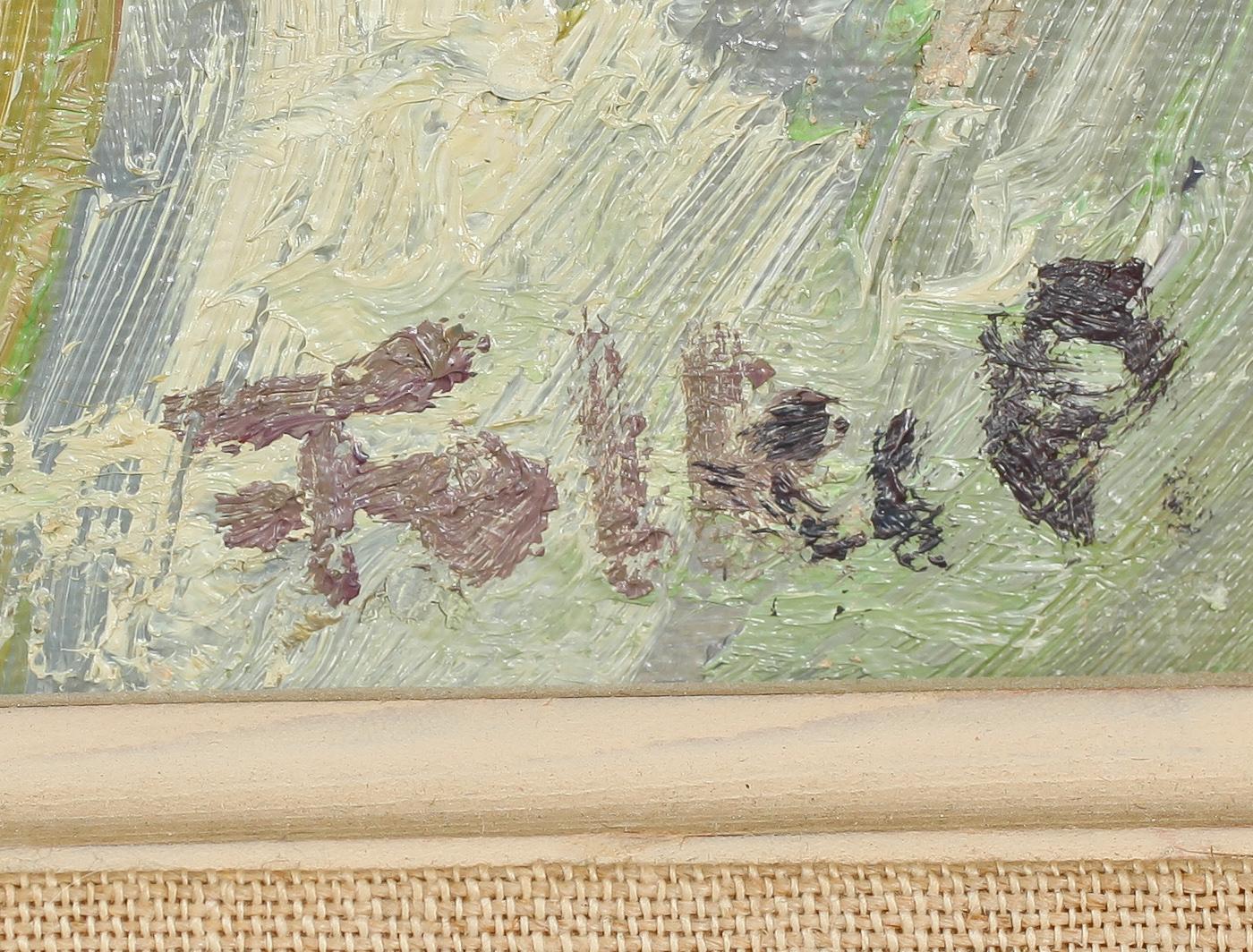 FOLKE PERSSON, olja på duk, signerad, á tergo daterad - 46.