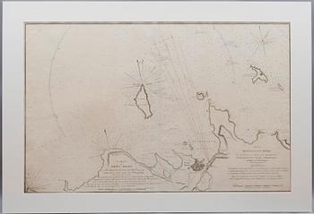 A NAUTICAL CHART. A Chart of Revel Roads. Spafarieff, 1812.