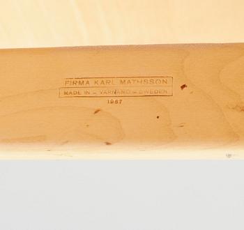MATBORD, Bruno Mathsson, firma Karl Mathsson, Värnamo 1968.