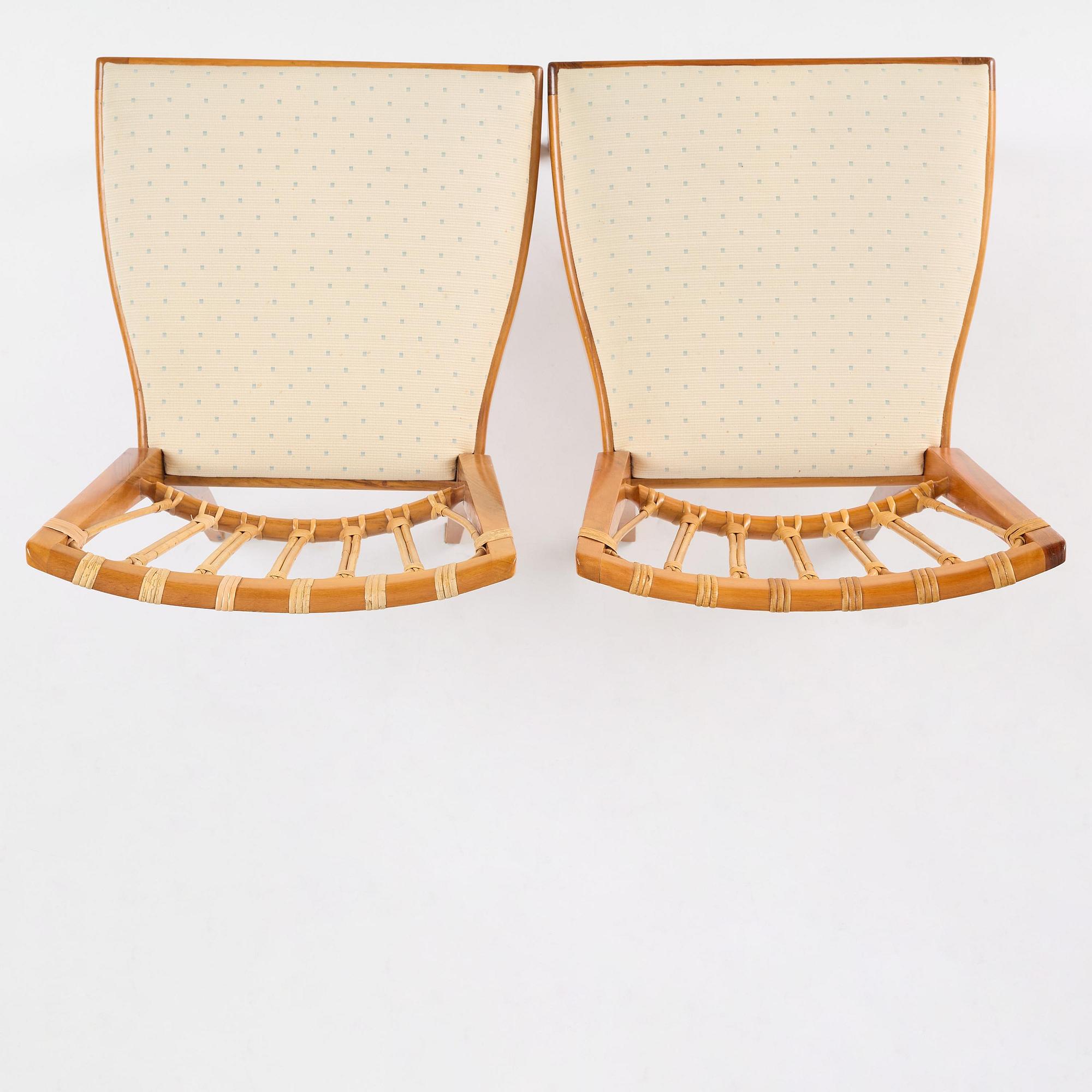 Josef Frank, ten dining chairs, model B 1165, Svenskt Tenn, before 1985.