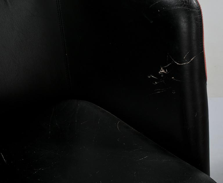 FÅTÖLJER, ett par, Börge Lindau samt Bo Lindekrantz, Lammhults, 1980-tal.