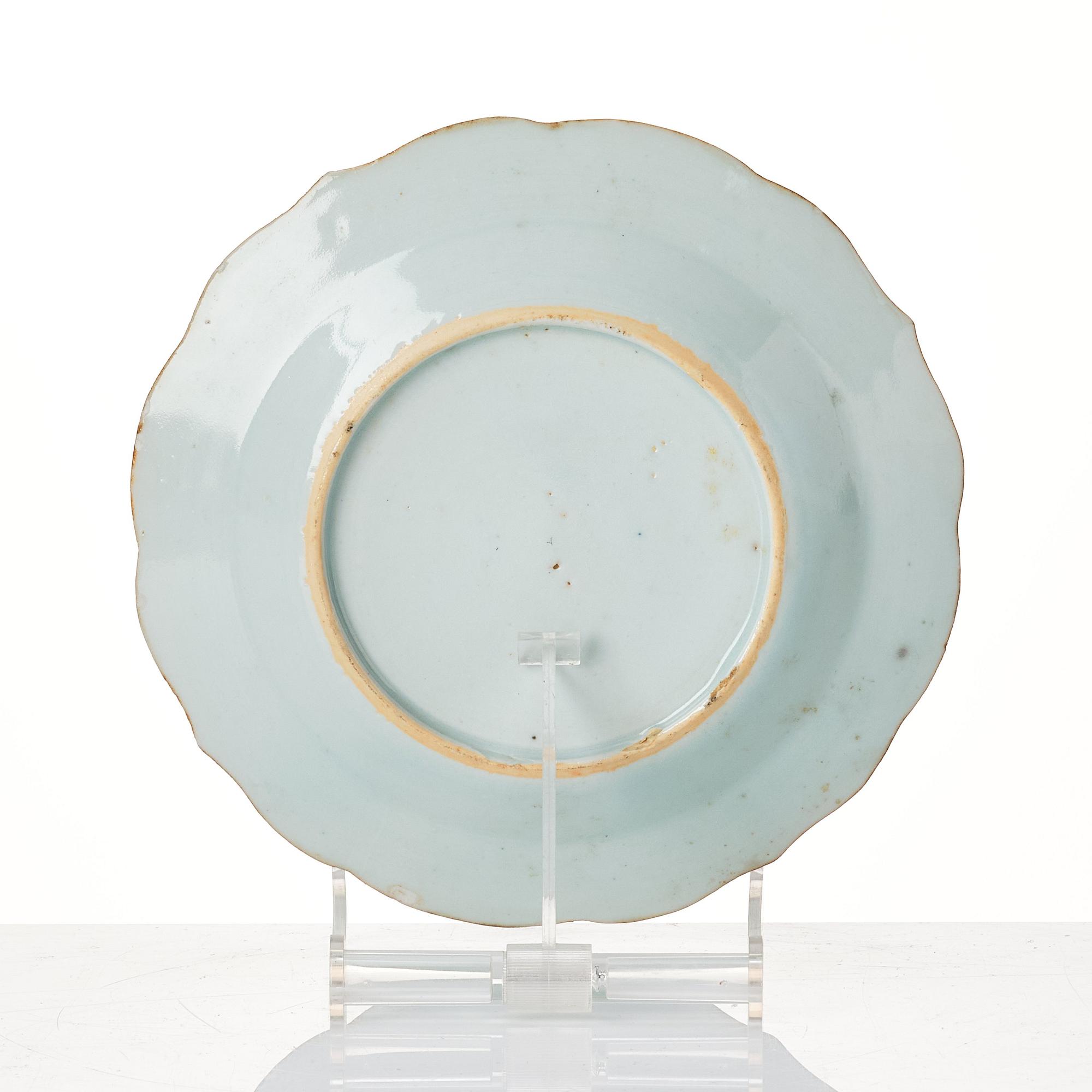 A set of two blue and white serving dishes and eigth dessert dishes, Qing dynasty, Qianlong (1736-95).