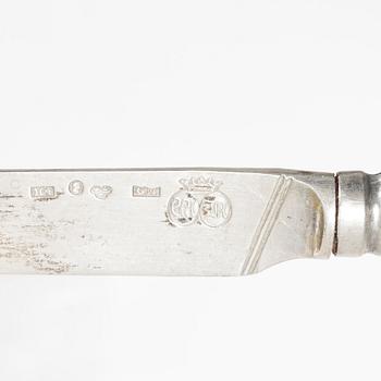 29 pieces of cutlery, various models, silver, including Anders Ulfsberg, 18th-19th century.