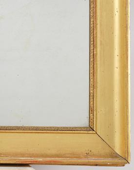 A Swedish giltwood Empire mirror, first part 19th century.