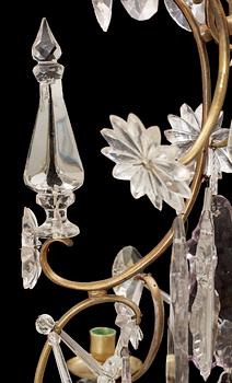 A Rococo 18th Century eight-light chandelier.