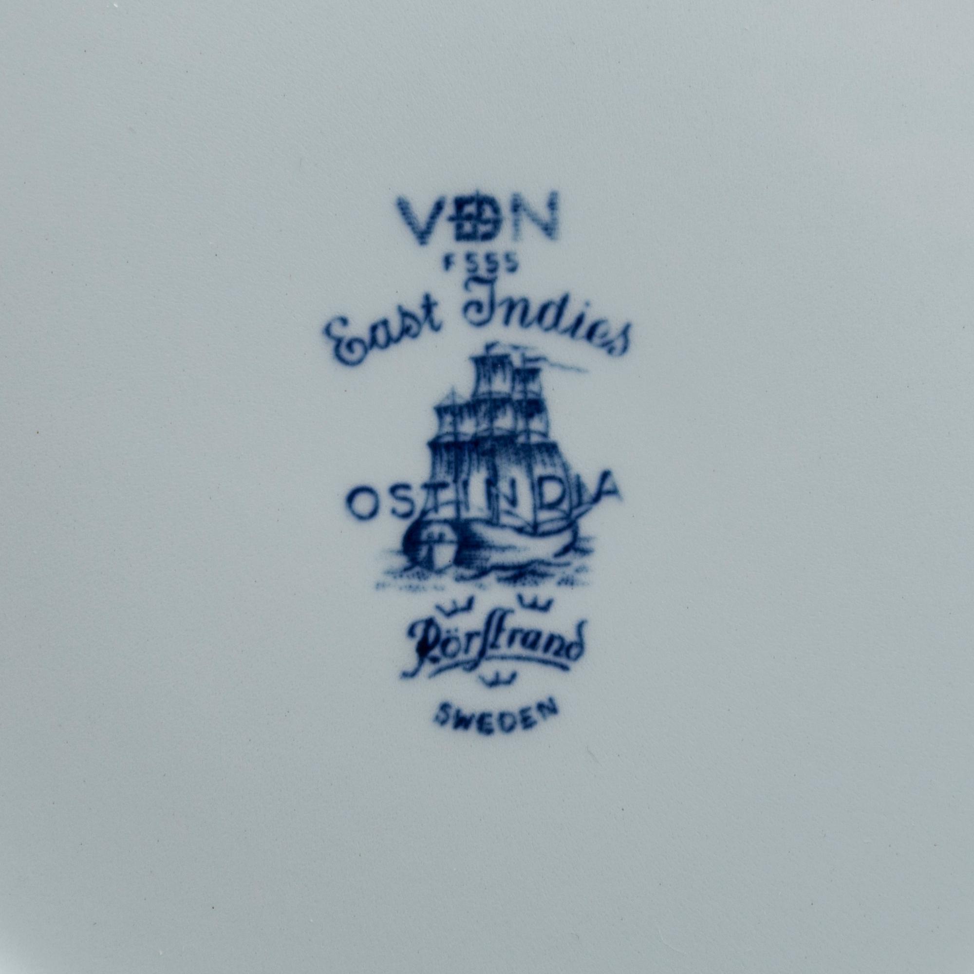 SERVIS, 24 delar, porslin, "Ostindia", Rörstrand, 1900-tal.