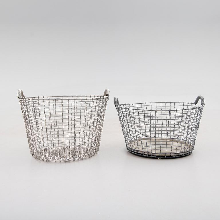 KORGAR, 2 st, stål, Korbo, 1900-/2000-tal.