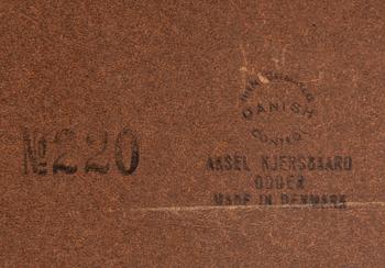 AKSEL KJERSGAARD, a rosewood mirror and chest of drawers from Odder, Denmark, 1960's.